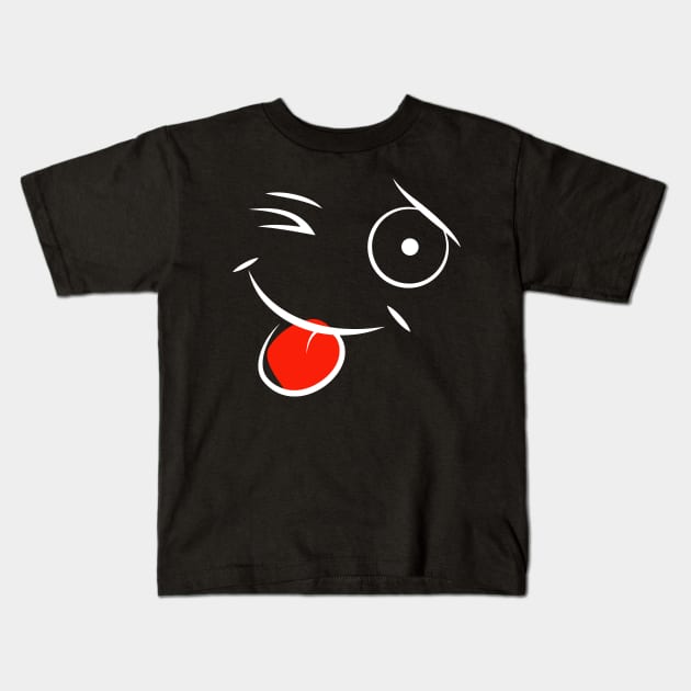 smiley face Kids T-Shirt by KyrgyzstanShop